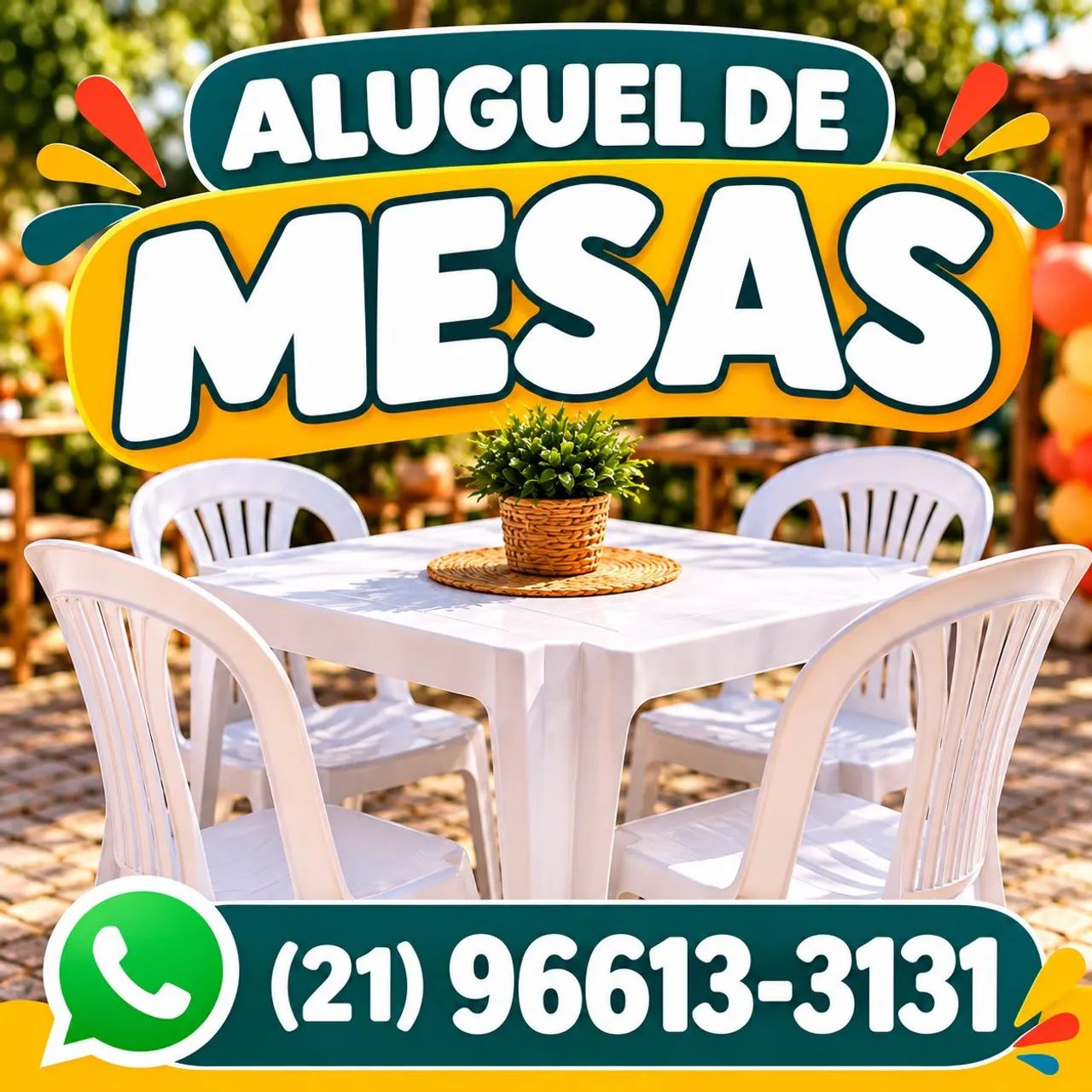 Aluguel de Mesas e Cadeiras