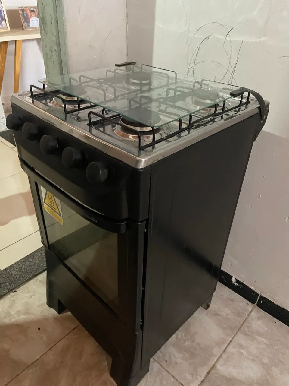 Fogão 4 bocas funcionando tudo as 4 bocas e forno  - Foto 3