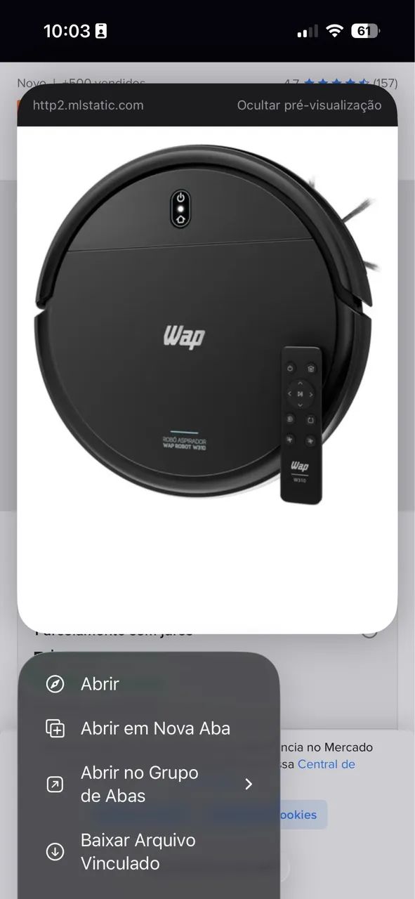 Robô wap nunca usado