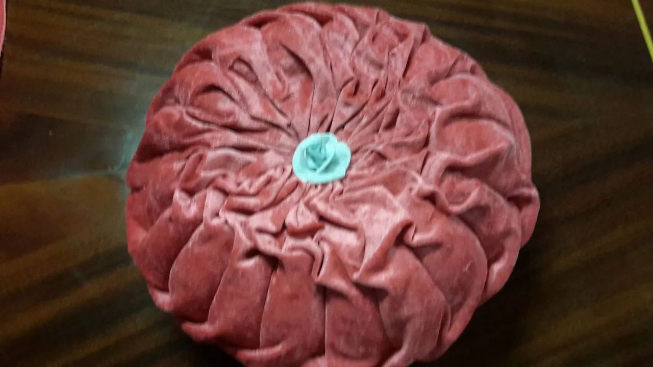 Almofada veludo de seda Rose. - Foto 4