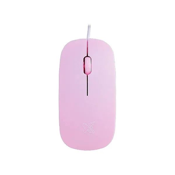 Mouse com Fio Optico USB 1200 DPI Ergonomico para PC e Notebook Rosa - Maxprint Surface - Foto 2