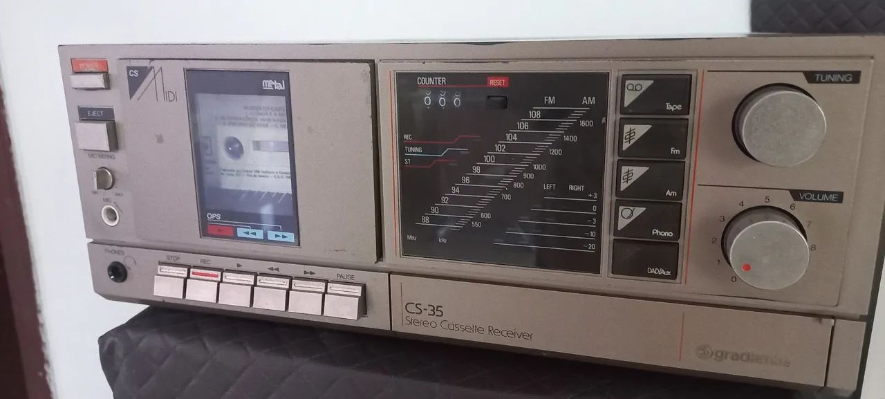 RECEIVER GRADIENTE CS 35  E TOCA FITA ACOPLADO  - Foto 2