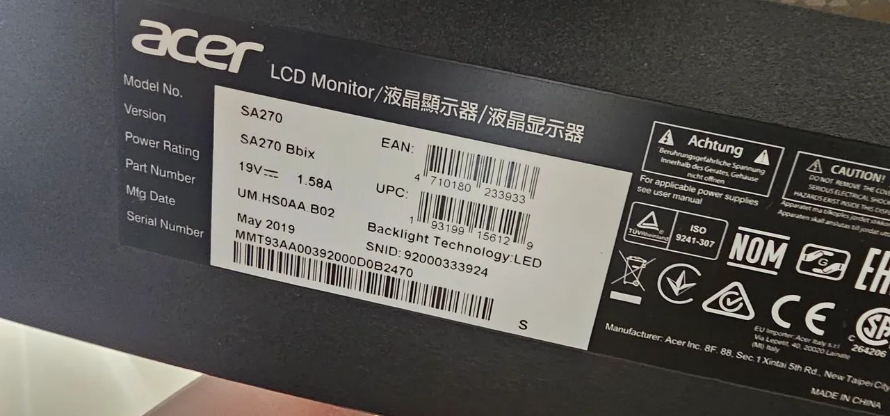 Monitor 27 polegadas FullHD Acer - Foto 4