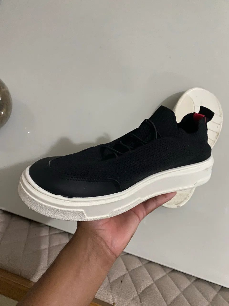 Sapatênis Slip On preto - Foto 4