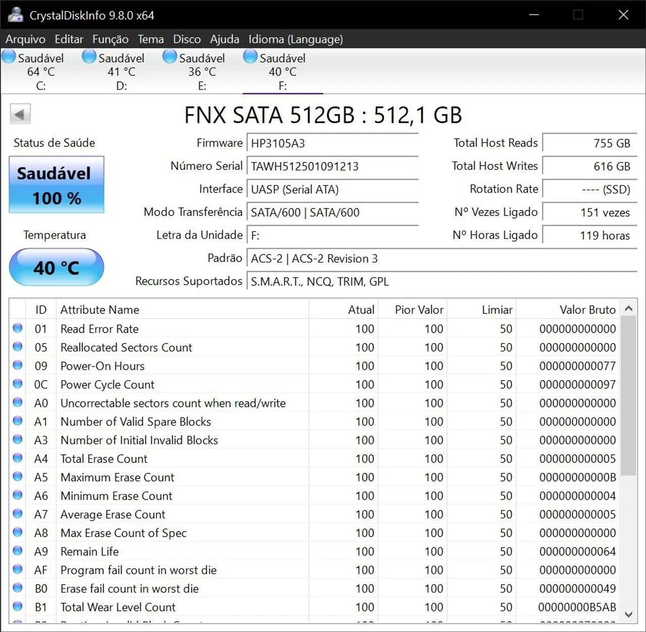 Ssd 512gb perfeito  - Foto 2