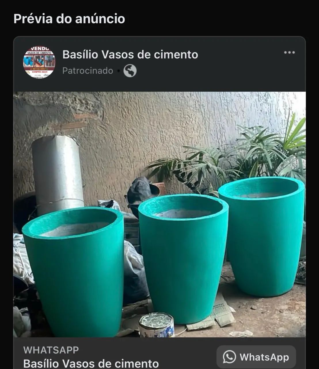 Vasos de cimento  - Foto 3