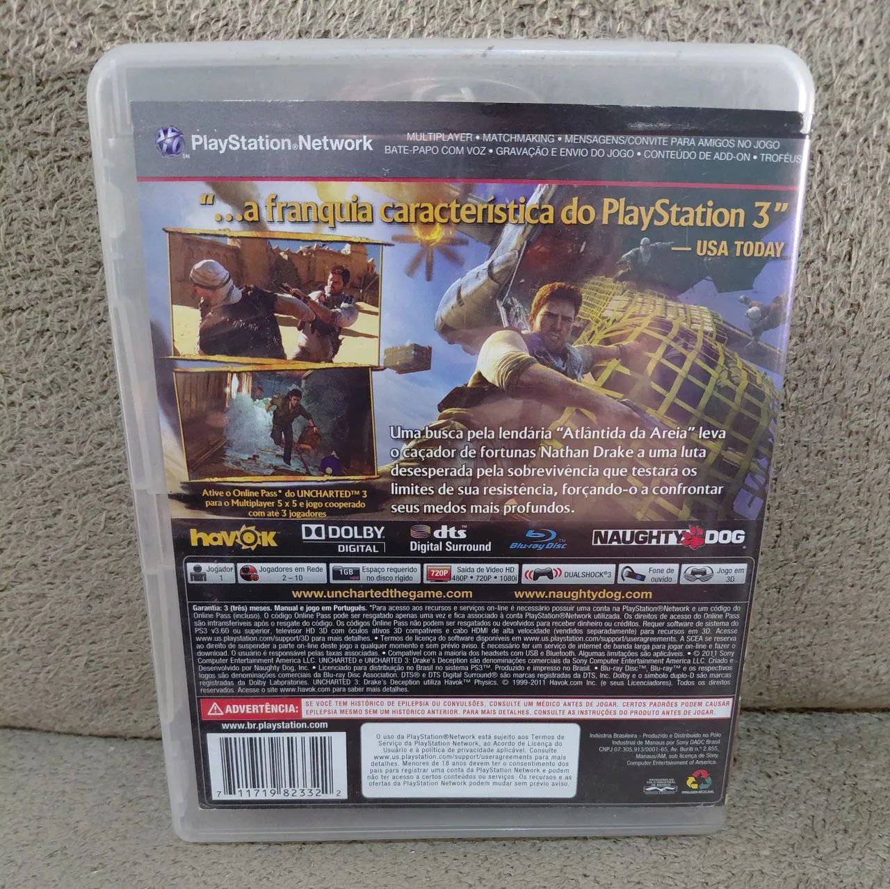 Jogo Uncharted 3 Ps3 - Foto 4