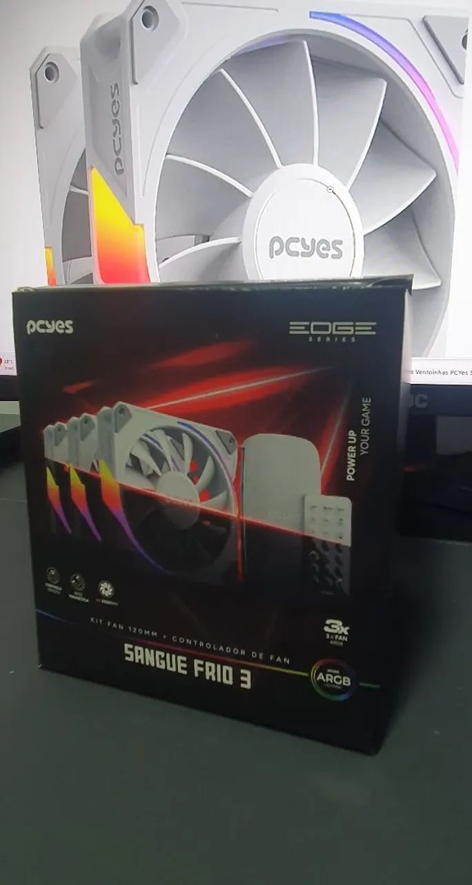 KIT VENTOINHA PCYES ARGB - COOLER ARGB + PWM + CONTROLADORA