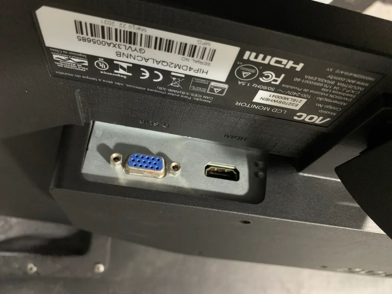 Vendo Monitor AOC 19 polegadas. - Foto 4