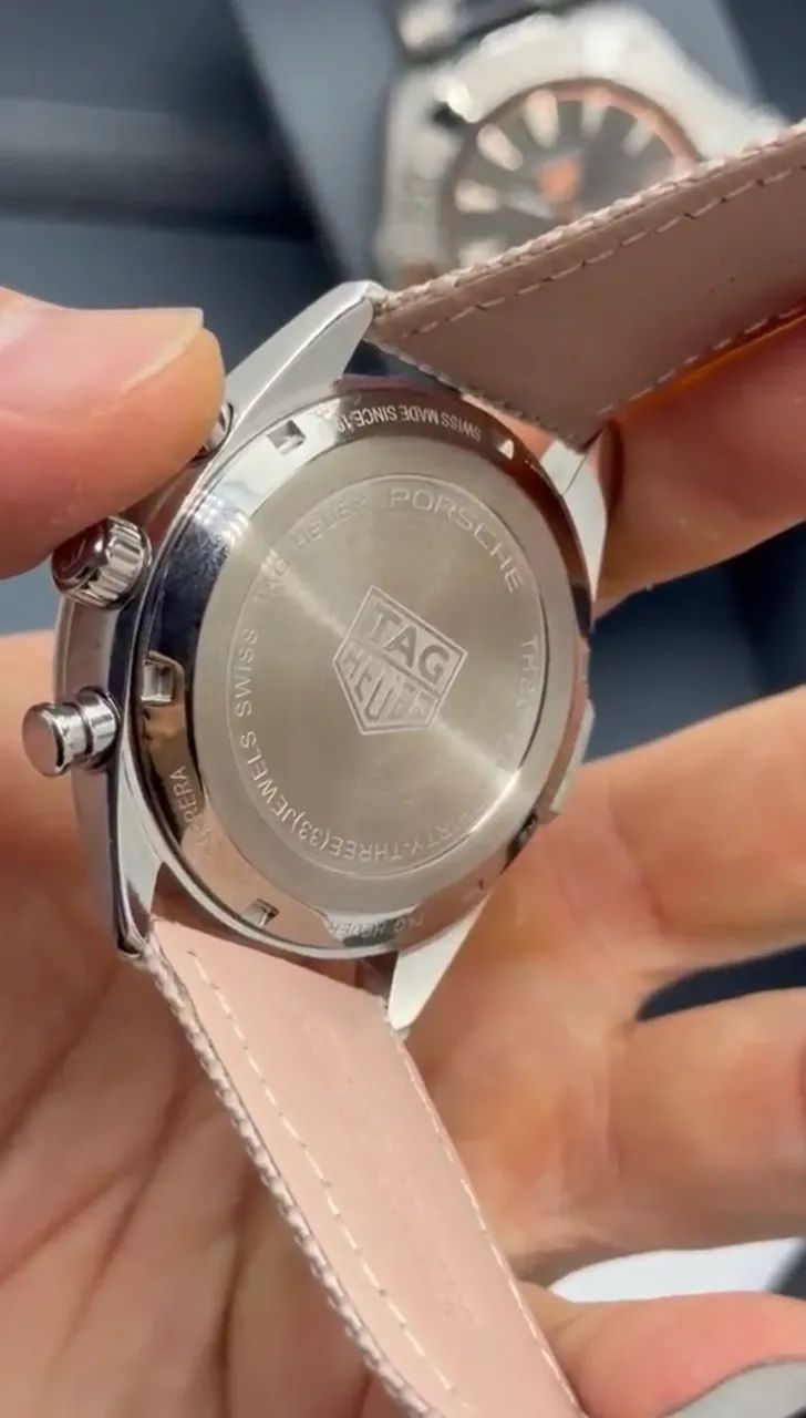 Relógio Tag Heuer Carrera Bege 43mm automático  - Foto 4