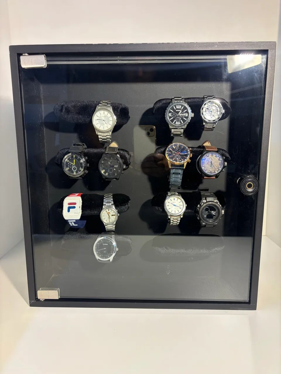 Vitrine organizadora da relógios 