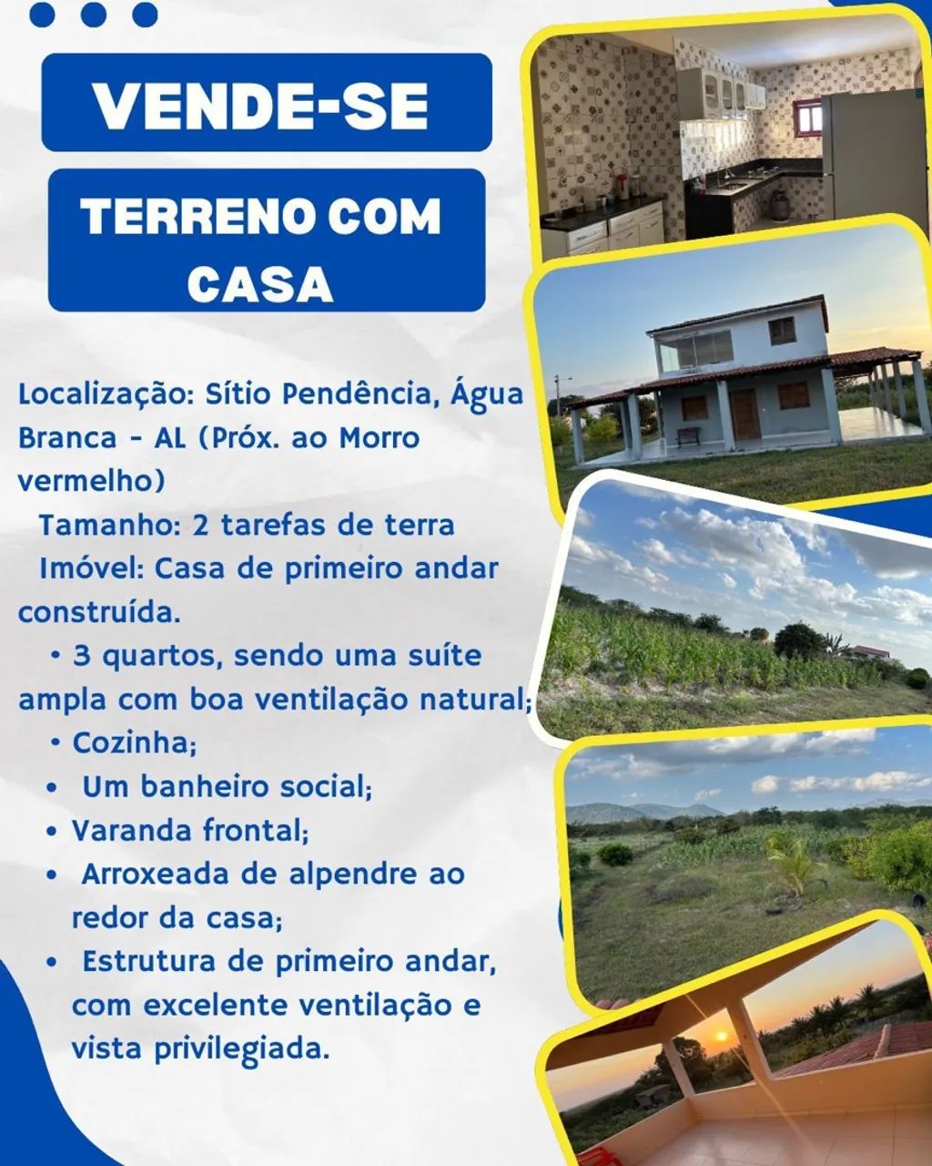 Terreno com casa 