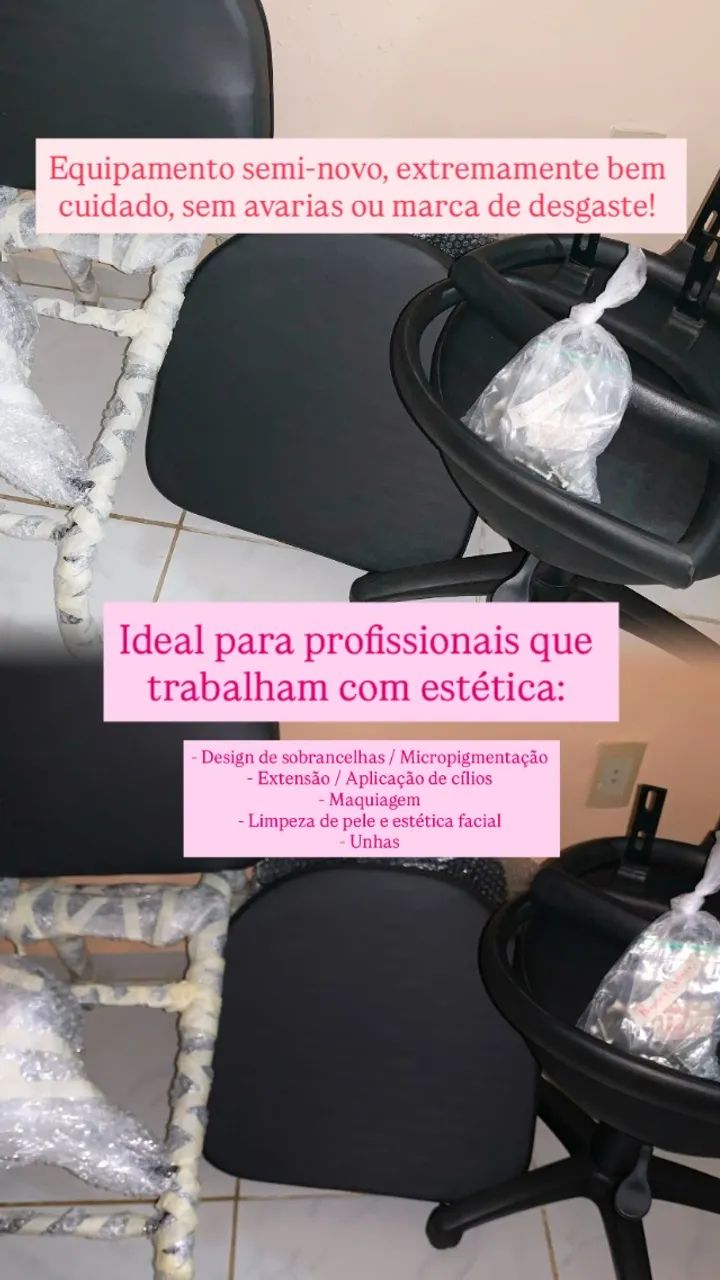 Cadeira Conforty + Mocho (estética)  - Foto 3