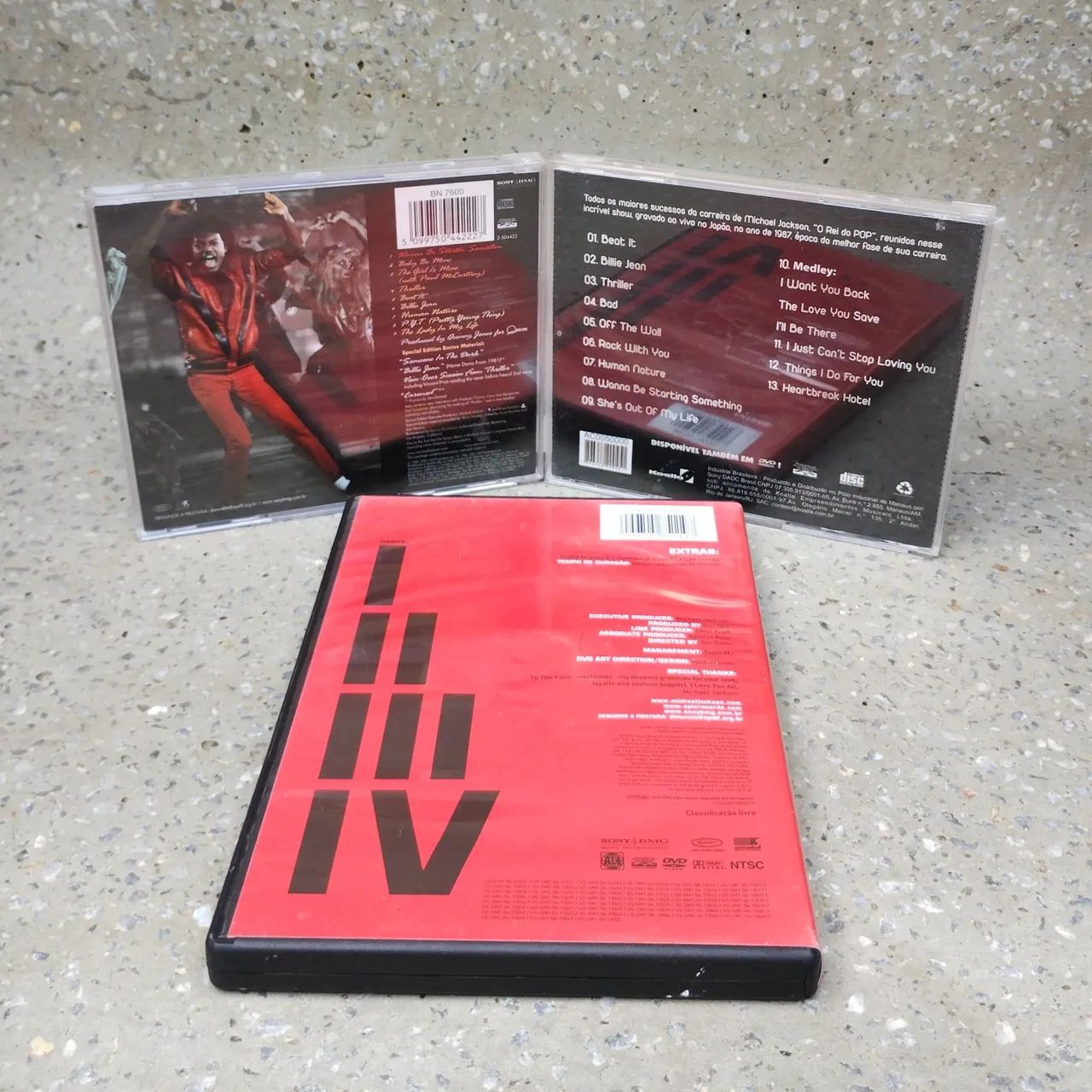Lote Michael Jackson - CDs e Dvd Thriller Special Edition, Live
