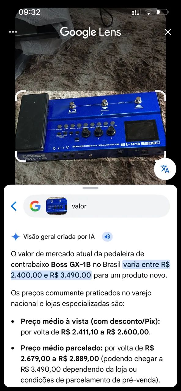 Processador de efeitos BOSS GX1b - Foto 3