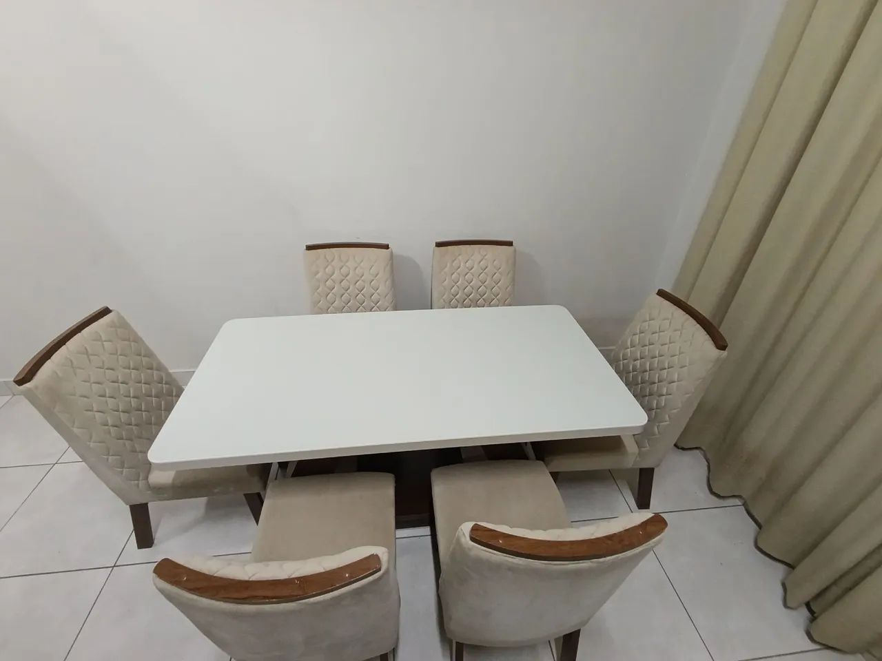 Mesa de jantar 160cm x 80 cm x 80cm - Foto 3