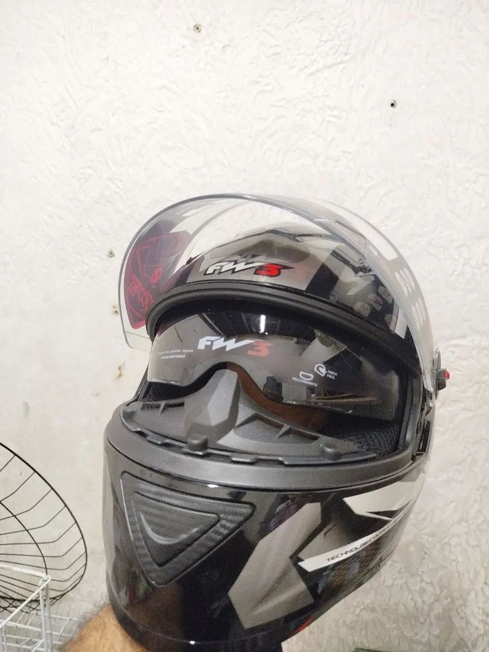 【tomo_u】Orgaround Ver.III ファズ Capacete Integral FW3 Fox Laranja Brilhante para Adultos | Frete
