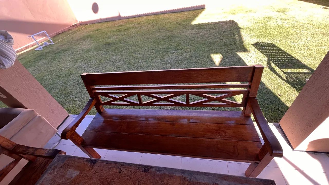 Mesa 2 bancos de 3 lugares  - Foto 2