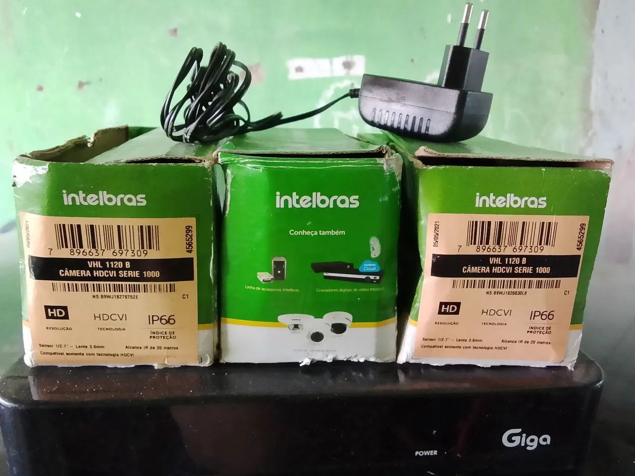 DVR giga 8 canais com 3 câmeras e HD de 500  - Foto 4