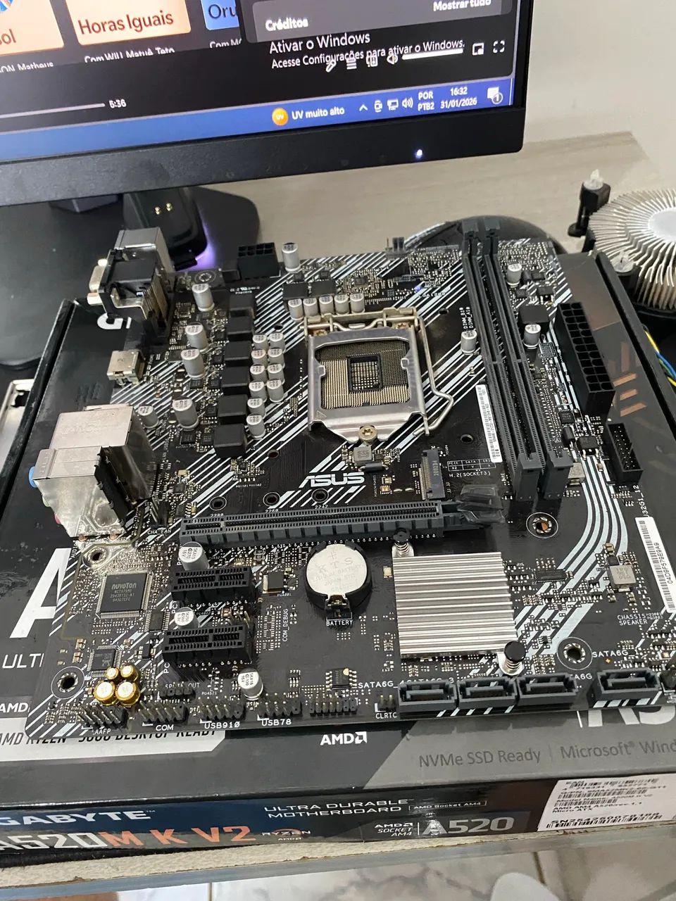? Combo Placa-Mãe + Processador - Funcionando Perfeito - Foto 3