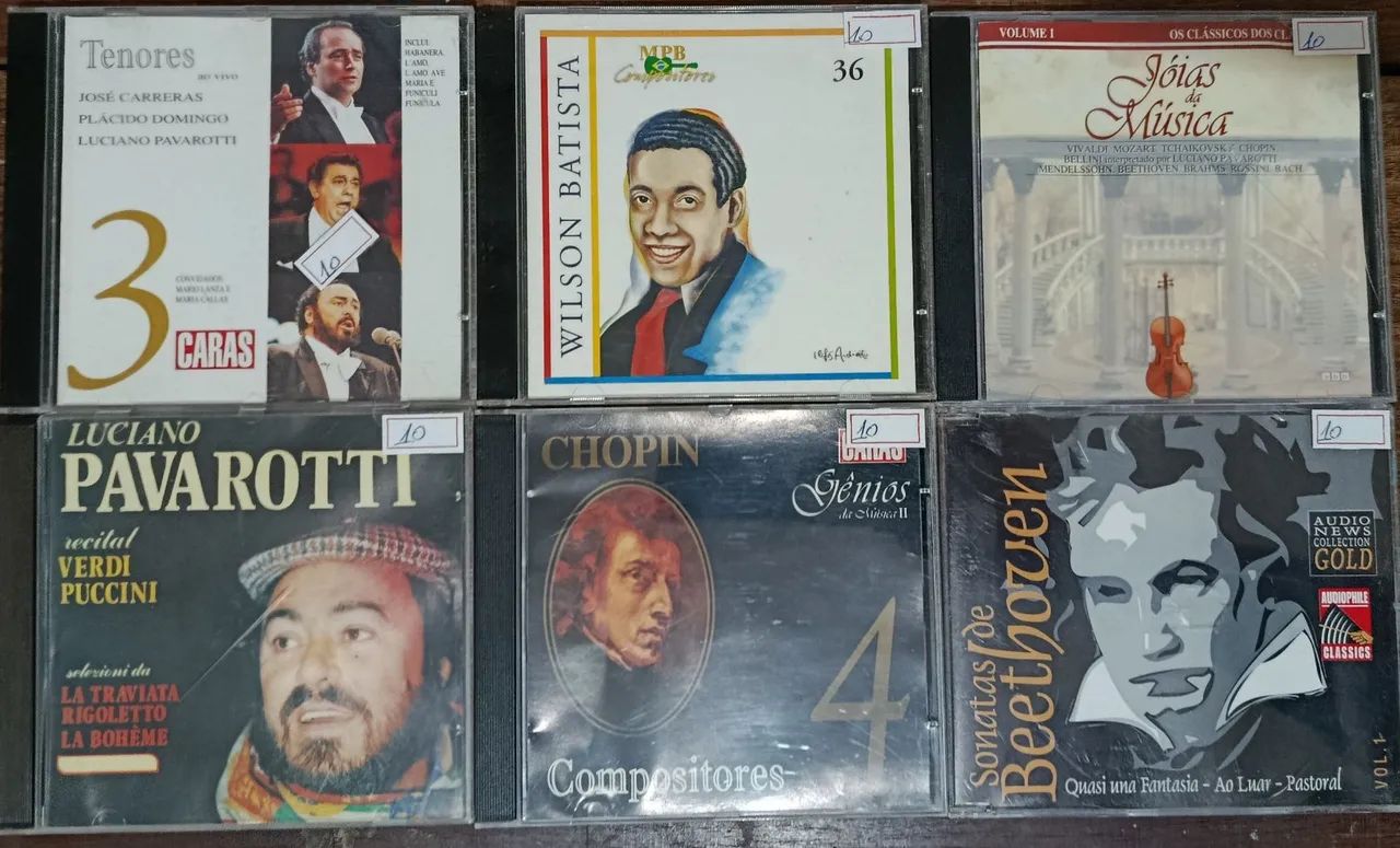6 CD's por 60 reais! 