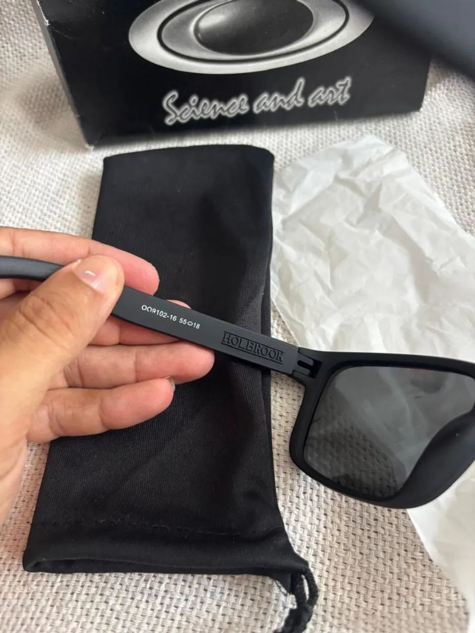 Óculos Oakley Holbrook Prizm Black Polarized Original - Foto 3