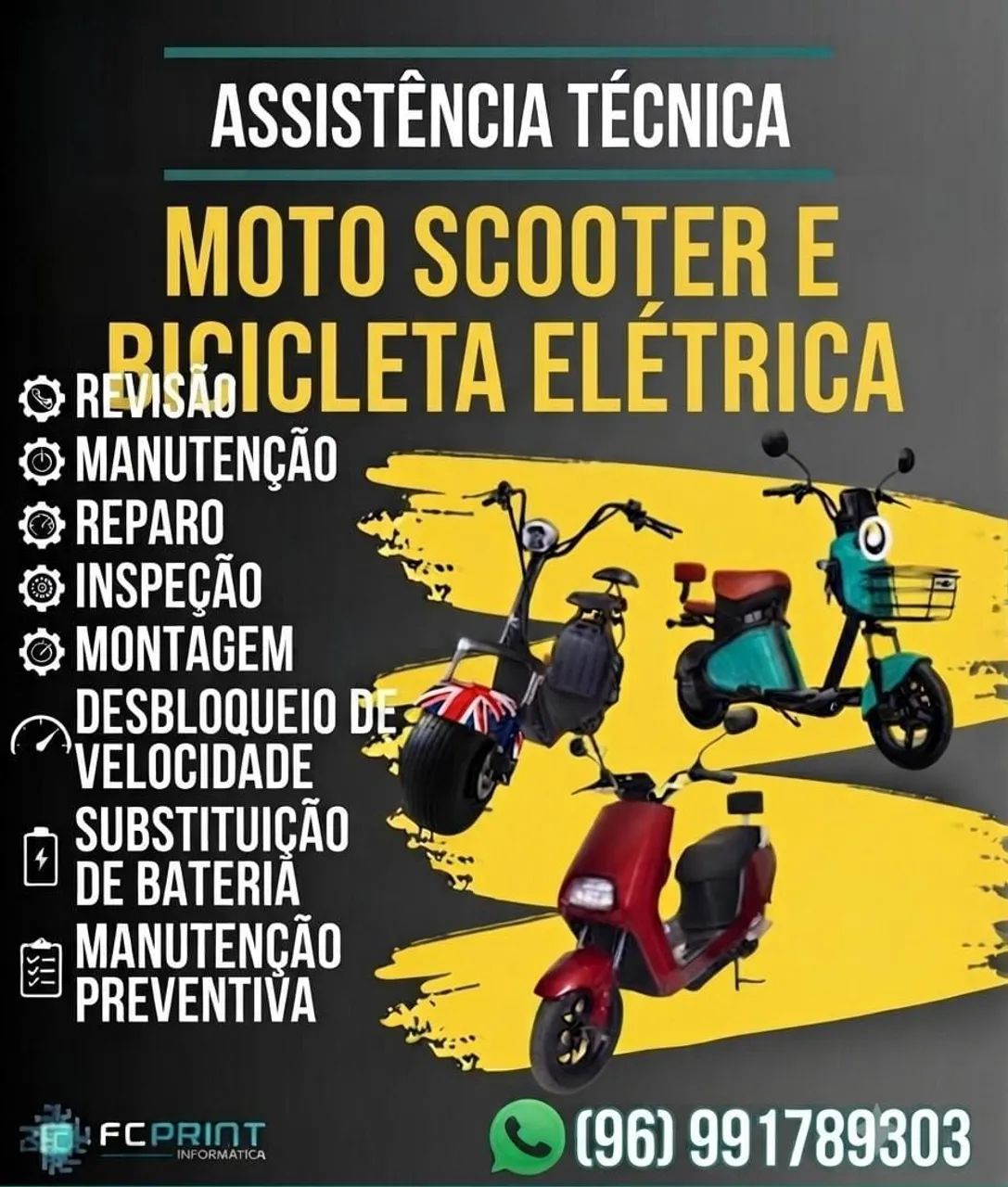 Manutenção mobilidade elétrica geral 