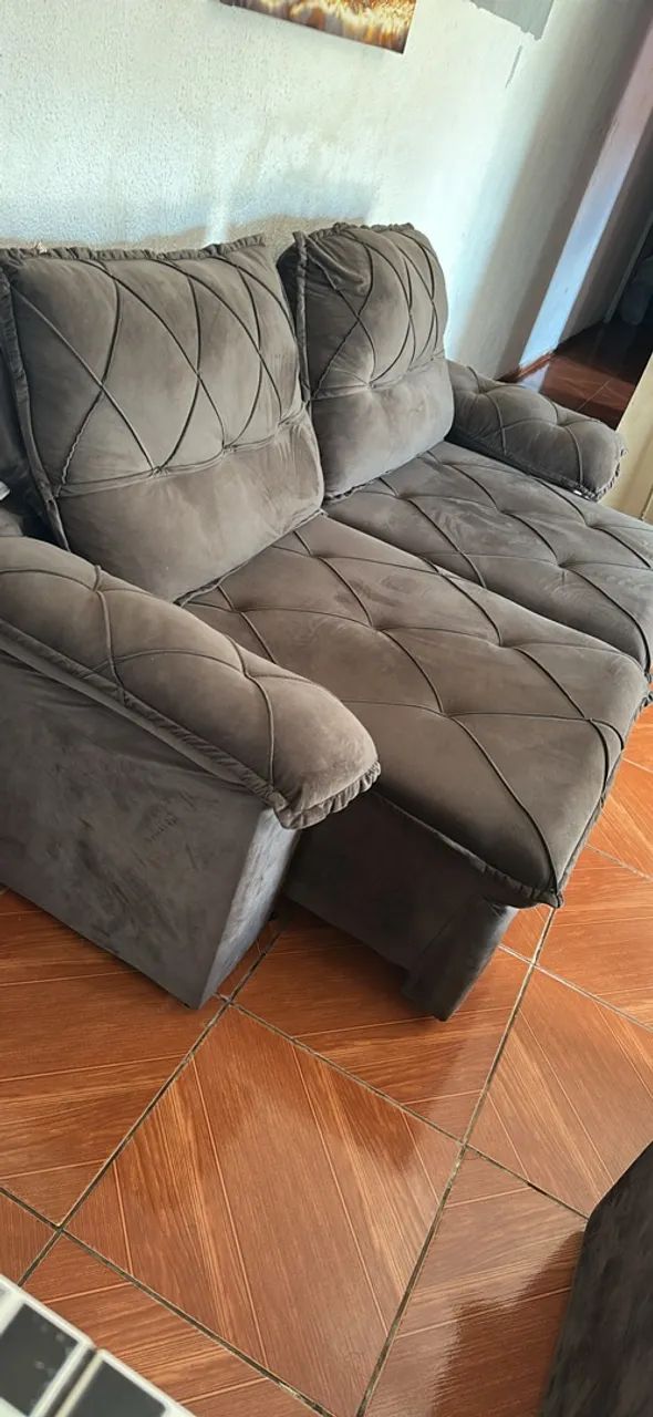 Sofá marrom retrátil  - Foto 2