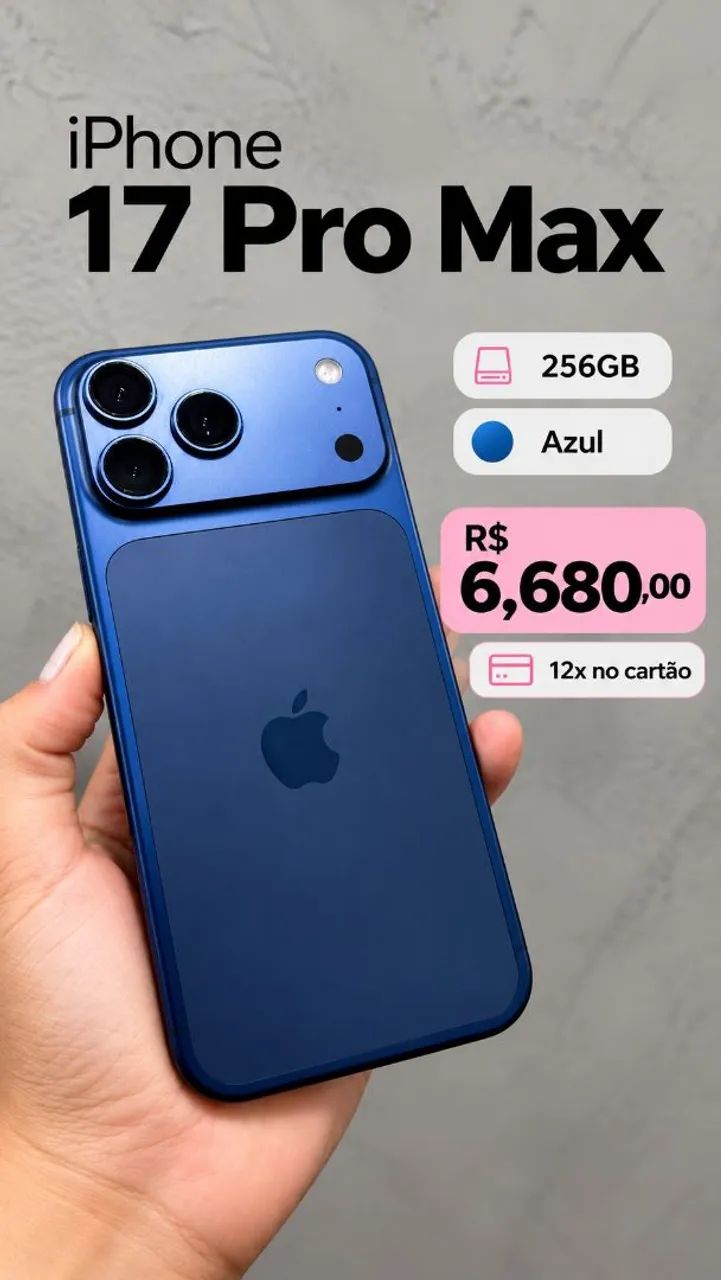 IPHONE 17 PRO MAX AZUL 
