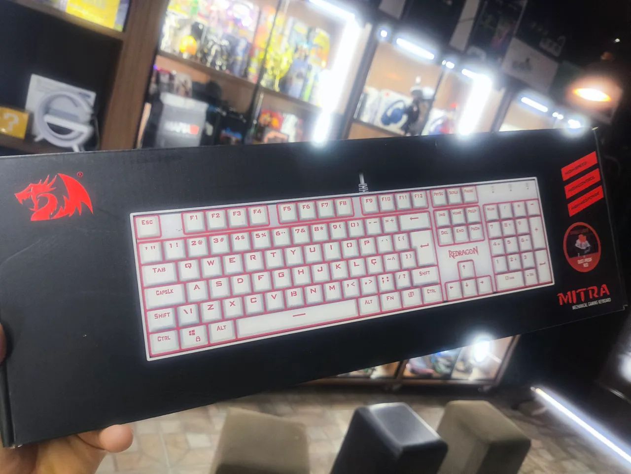 Teclado mecânico Red Dragon Mitra White - Foto 4