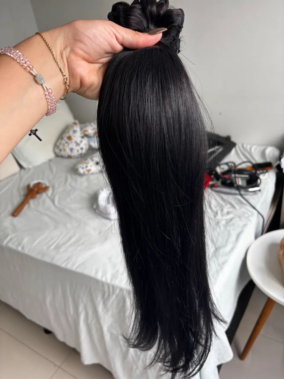  Cabelo humano 60cm 230 gramas  - Foto 2