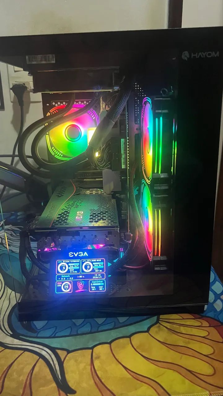 PC Gamer Ryzen 7 5700X3D + B550M Gigabyte + 32GB DDR4 3600MHz + 1TB NVMe2 + RTX 3080 10 GB - Foto 5