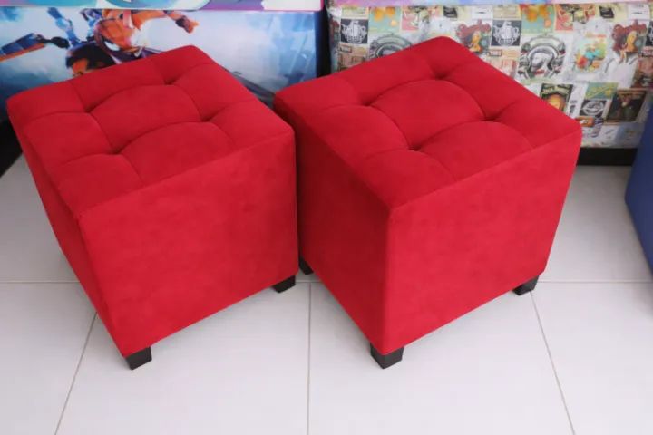 Puffs com design 35x35- FAZEMOS ENTREGAS! - Foto 4