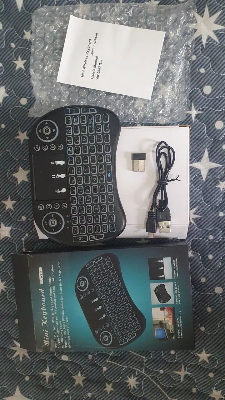 Mini teclado sem fio com touchpad  - Foto 2