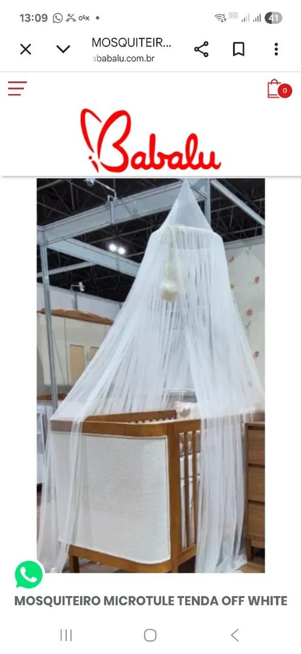 MOSQUITEIRO MICROTULE TENDA OFF WHITE