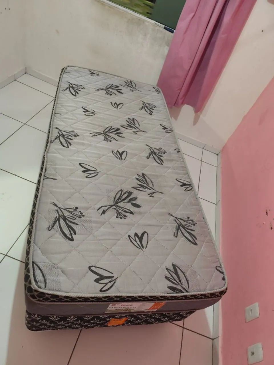 Cama de Solteiro + Base (Pouco Usada) - Seminova - Foto 3