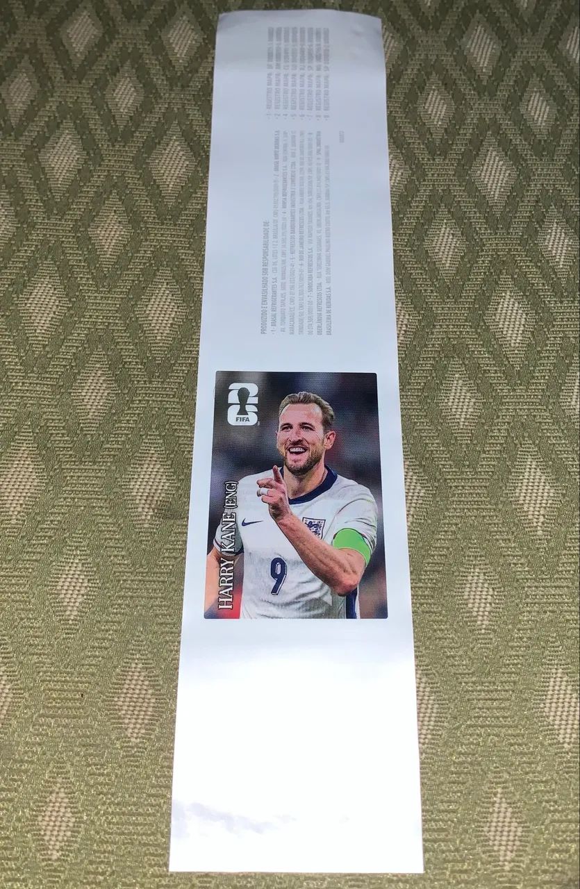 Figurinha Copa 2026 Harry Kane no Rótulo original - Foto 3