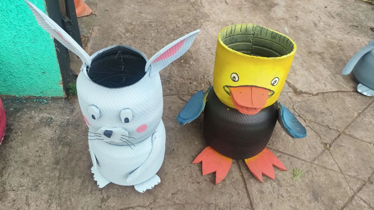 Arte com pneus 