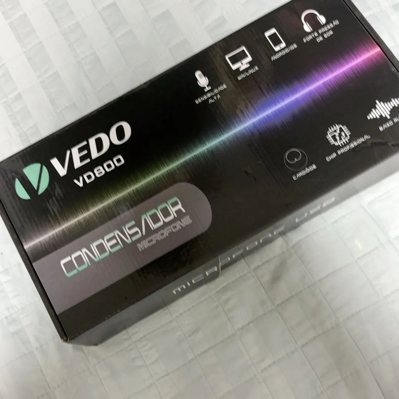 Microfone Condensador VEDO VD800 Completo com Braço e Pop Filter - Foto 2