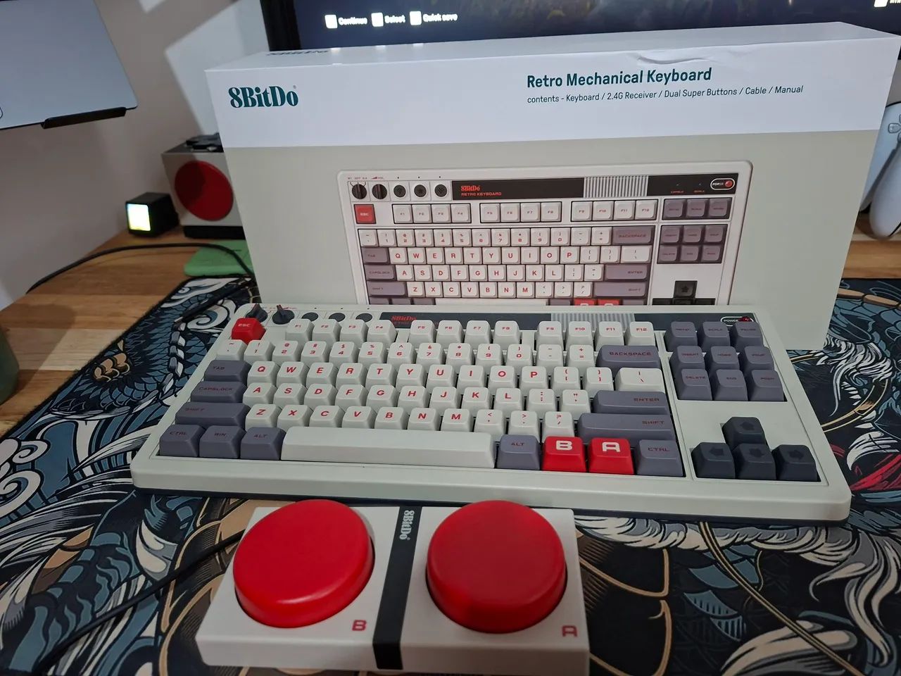 Teclado e Mouse 8bitdo NES 2 meses de uso - Foto 4