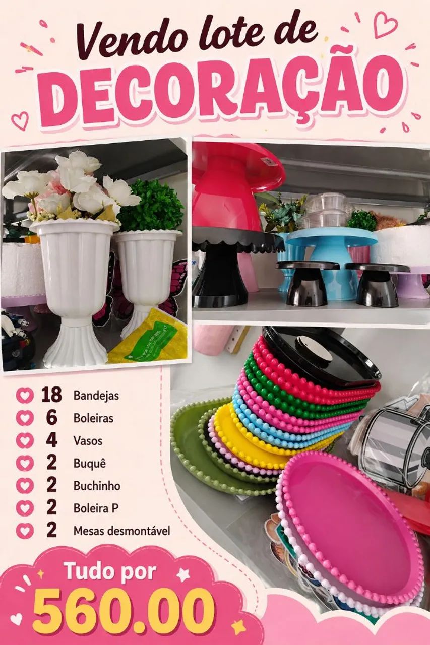 Lote de decoração 