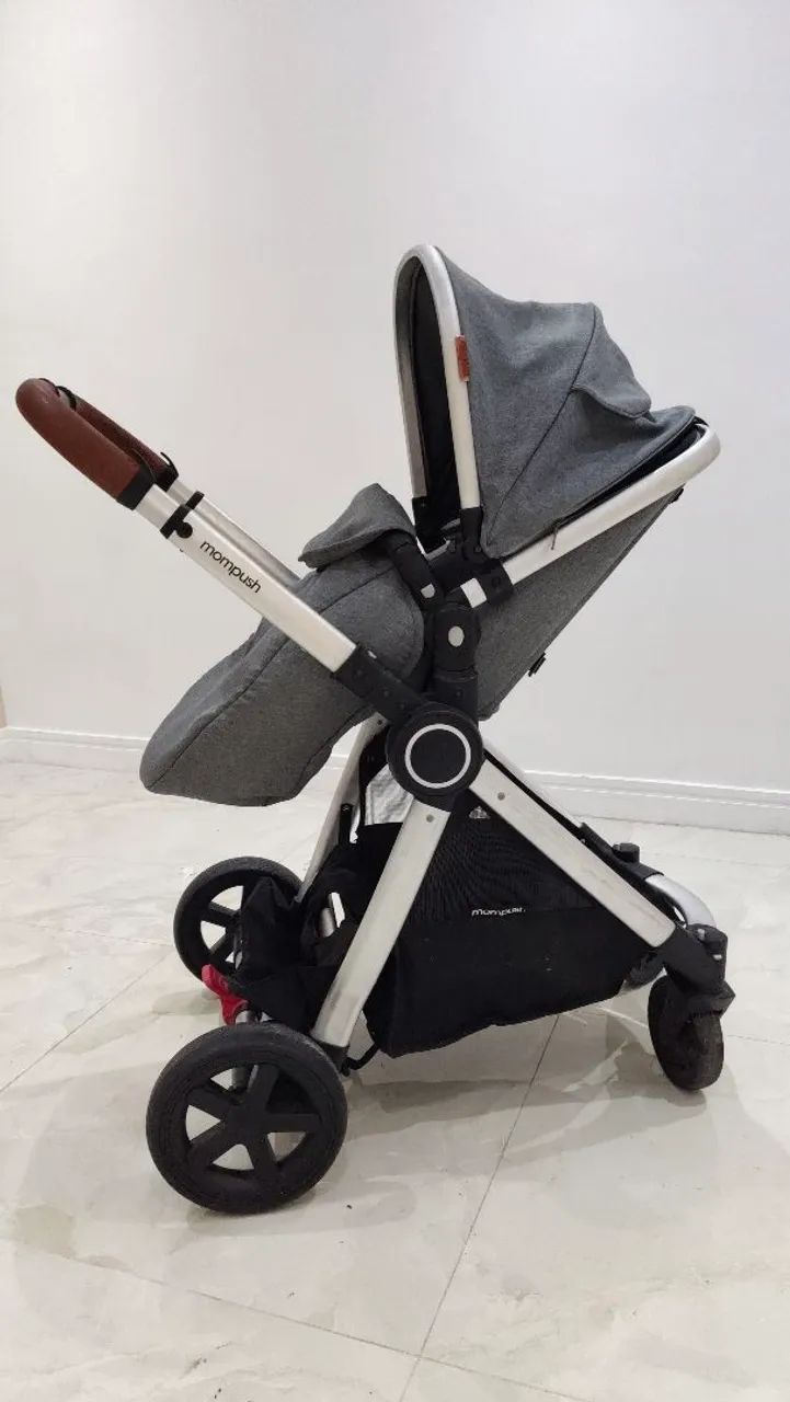 Carrinho de bebê Mompush Ultimate 2 Completo + Moisés Importado - Foto 5