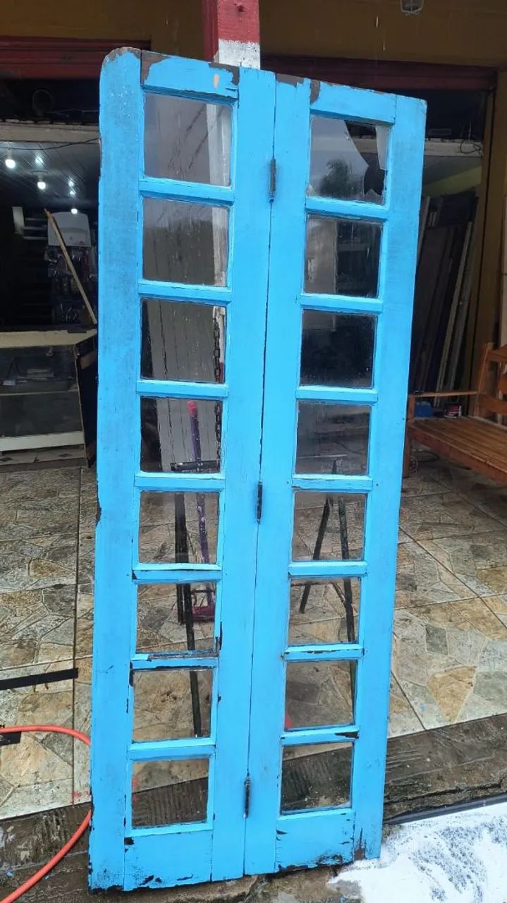 Portas de madeira com vidro e sem vidro - Foto 3