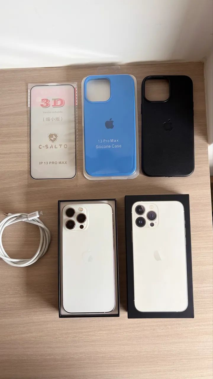 Vendo iPhone 13 Pro Max 256gb Branco - Foto 2