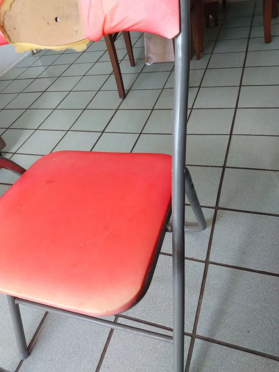 Cadeira dobrável de aço  - Foto 4