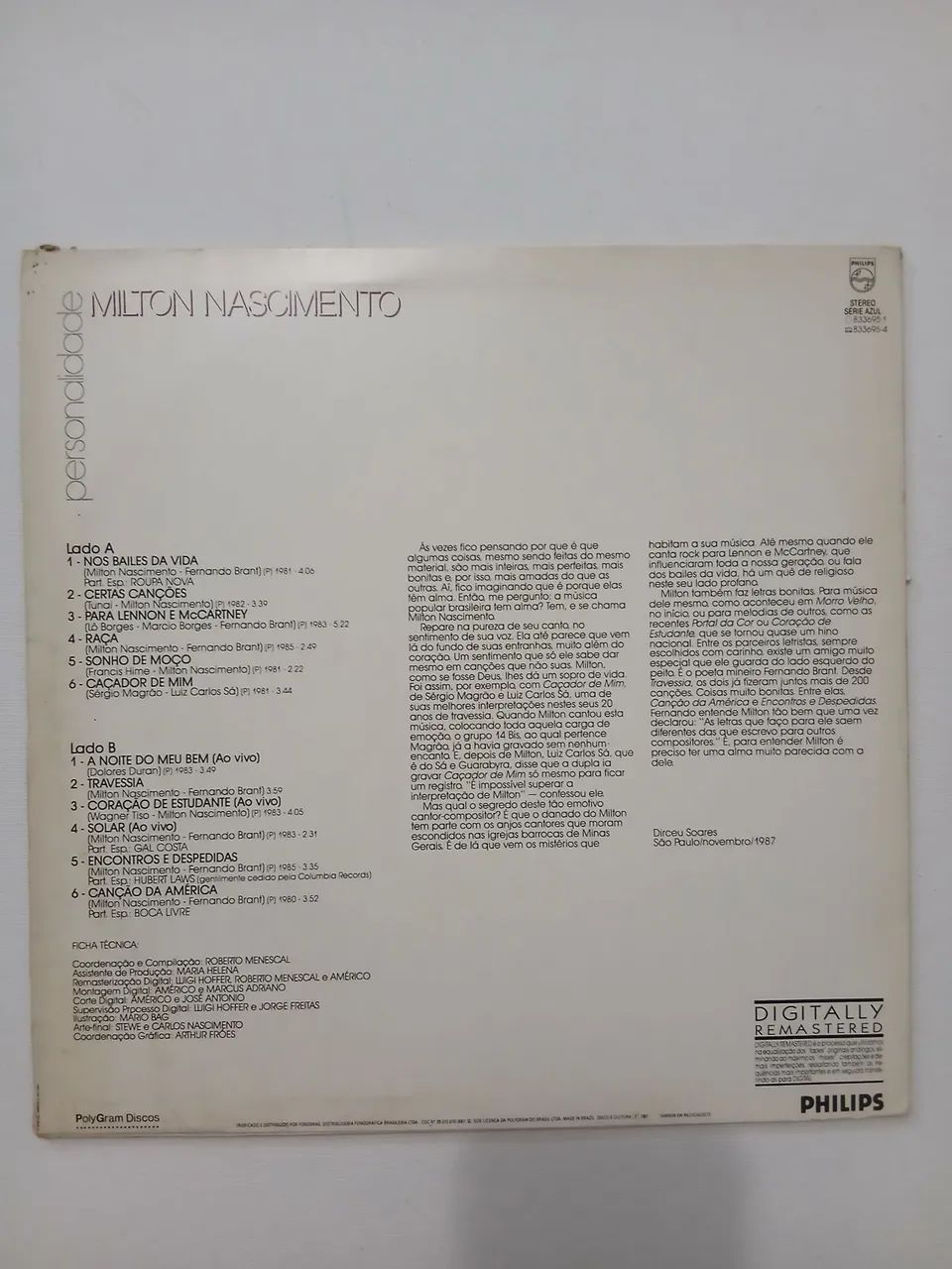 Lp personalidade Milton Nascimento usado  - Foto 2