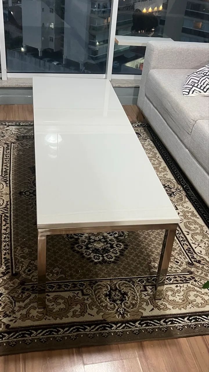 Mesa de centro laqueada com vidro  - Foto 4