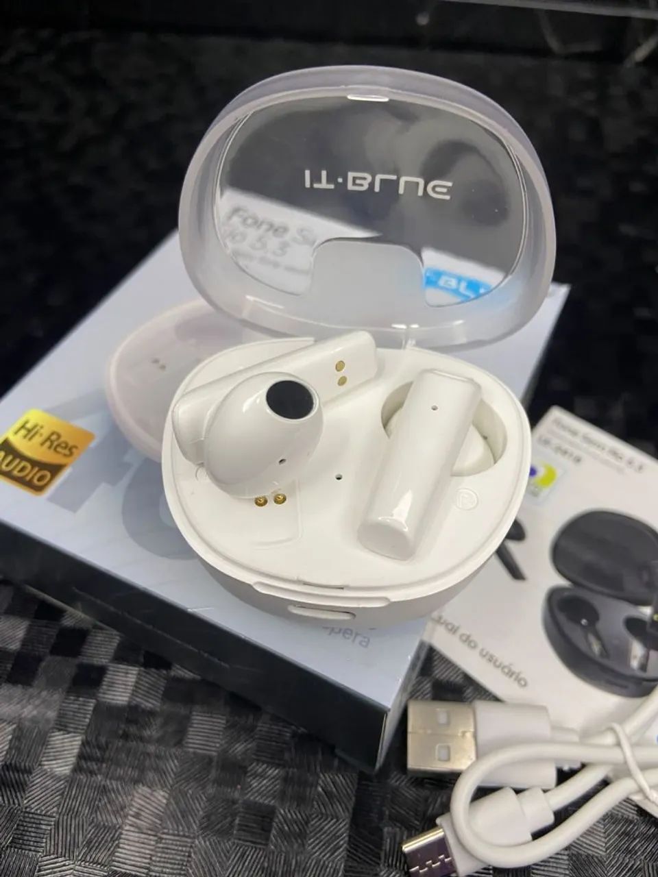 Fone de ouvido Bluetooth - cor branco-  entrega rápida  - Foto 2