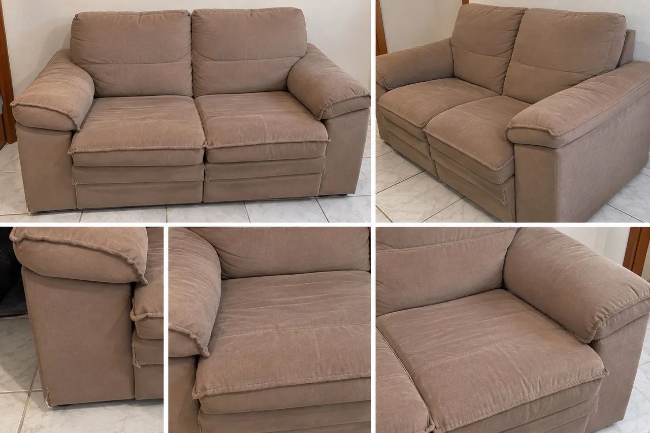 Vendo Sofá retrátil bege 