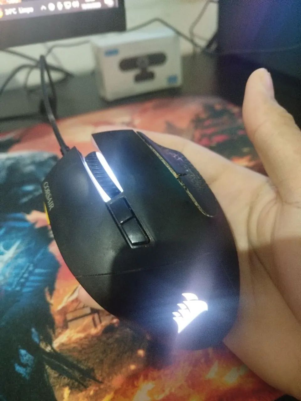 Mouse SCIMITAR PRO RGB troco por mouse sem fio  - Foto 2